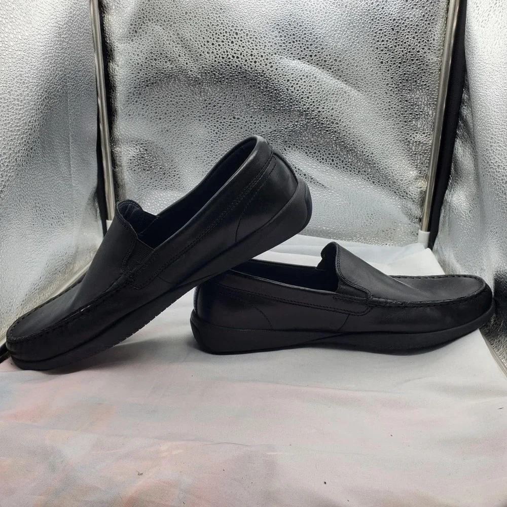 Cole Haan Lovell 2 Loafer Mens‎ 8M Black Leather Slip-On Dress Casual Shoes